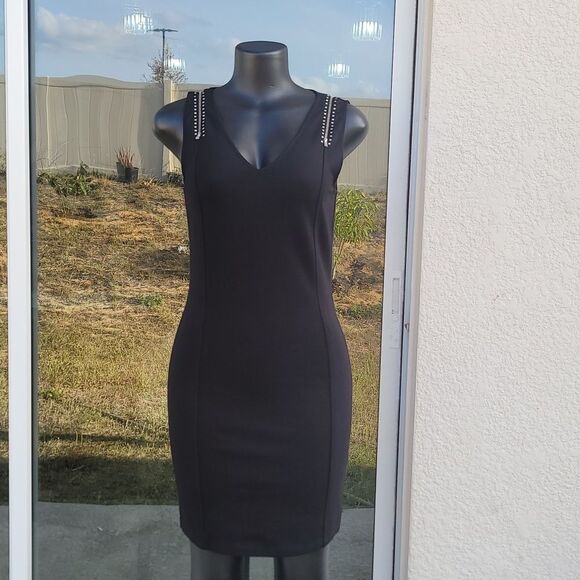 BRAND NEW LYNN RITCHE SILVER SLEVELESS STRAPPY ZIPPER DESIGN SHOULDERS DRESS - Picture 3 of 15